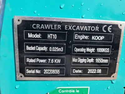 Mini- Escavadora Crawler HT-10